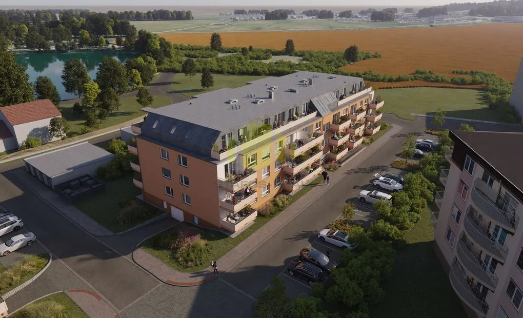 Pronájem nového bytu 3+kk, 84,2m2 + 11,4 m2 lodžie, Topolová, Olomouc - Slavonín