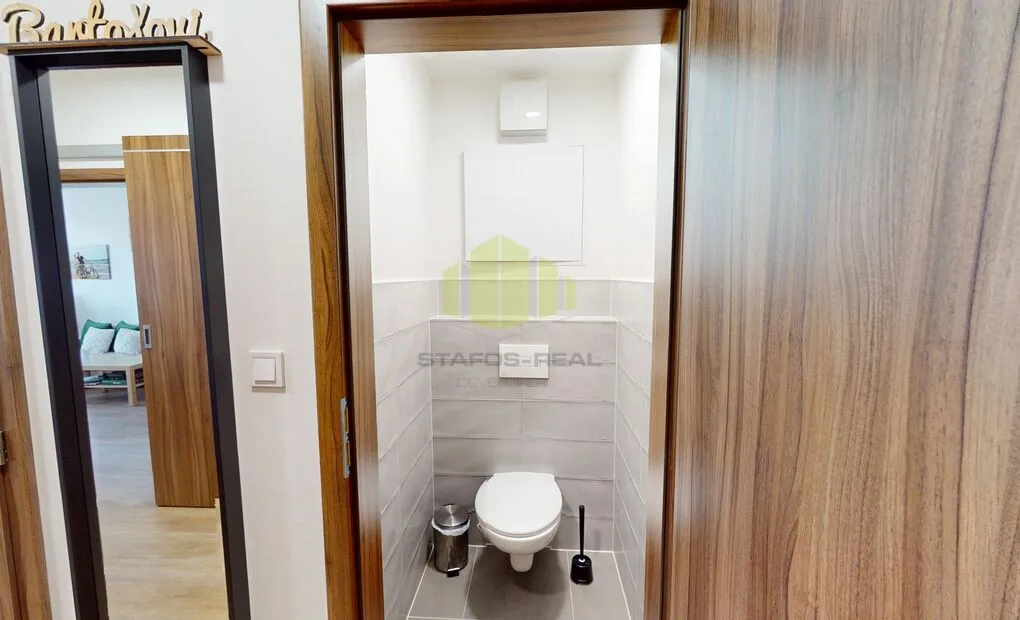 Pronájem novostavby bytu 2+kk 53,53 m2 + 9,11 m2 lodžie, Janského, Olomouc - Povel