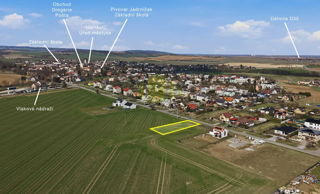 Prodej pozemku pro bydlení 989m2, Prostějovská - Náměšť na Hané