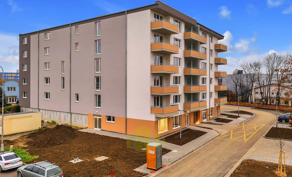 Pronájem novostavby bytu 1+kk 32,36m2 + balkon 8,90m2 v novostavbě, Tovární, Olomouc - Hodolany
