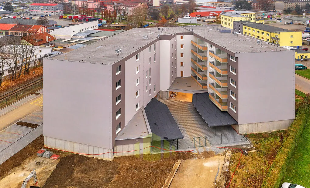 Pronájem novostavby bytu 1+kk 32,36m2 + balkon 8,90m2 v novostavbě, Tovární, Olomouc - Hodolany