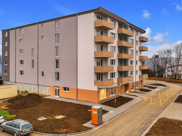 Fotografie nemovitosti - Pronájem novostavby bytu 1+kk 32,36m2 + balkon 8,90m2 v novostavbě, Tovární, Olomouc - Hodolany