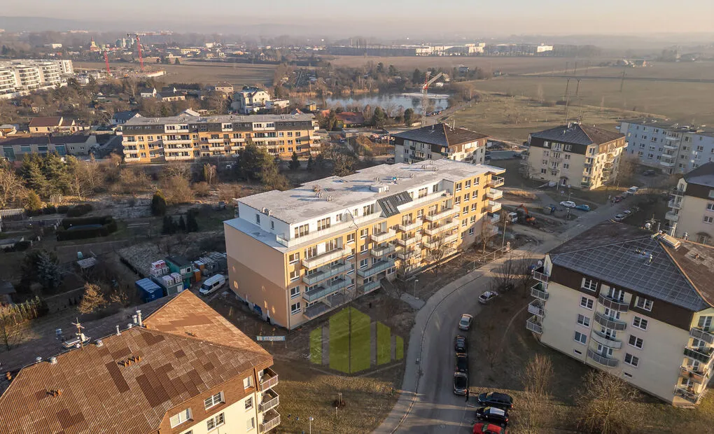 Pronájem nového bytu 2+kk, 55,5m2 + 11,4 m2 lodžie, Topolová, Olomouc - Slavonín