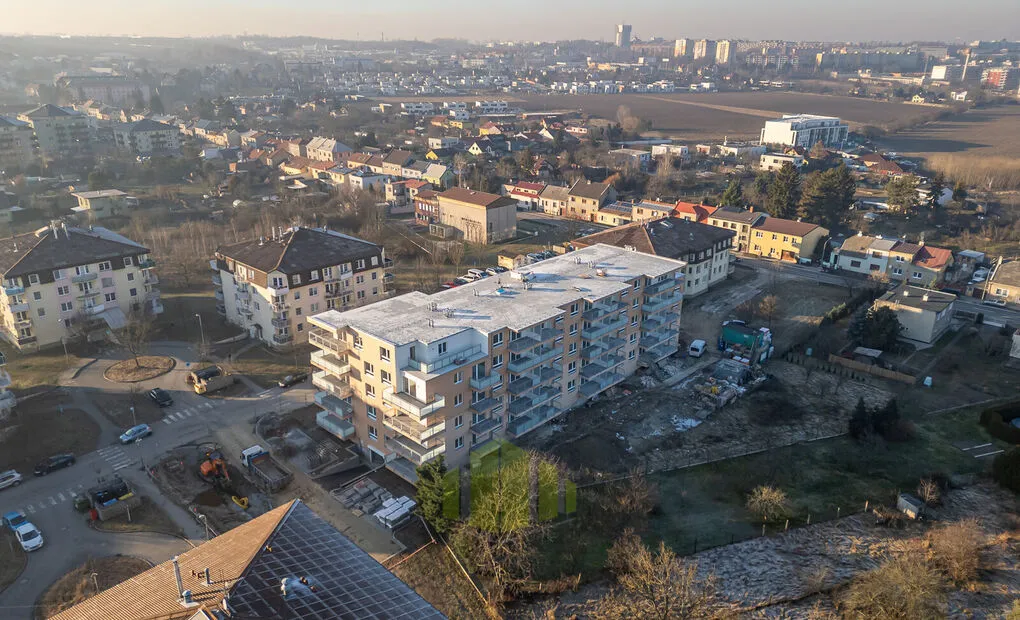 Pronájem nového bytu 2+kk, 55,5m2 + 11,4 m2 lodžie, Topolová, Olomouc - Slavonín