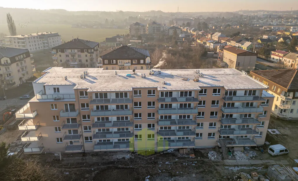 Pronájem nového bytu 2+kk, 55,5m2 + 11,4 m2 lodžie, Topolová, Olomouc - Slavonín