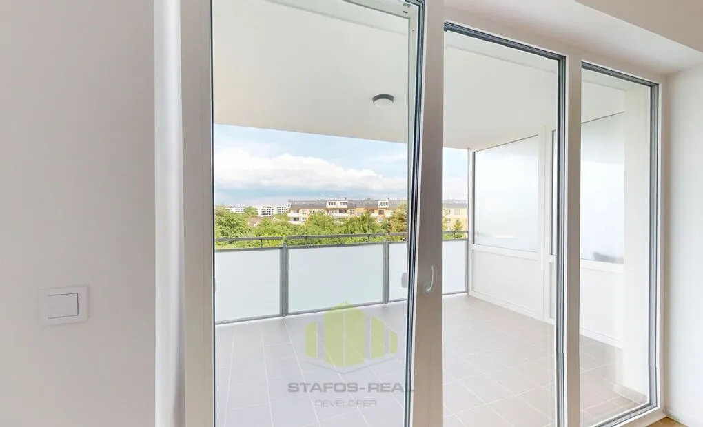 Pronájem nového bytu 2+kk, 55,5m2 + 11,4 m2 lodžie, Topolová, Olomouc - Slavonín