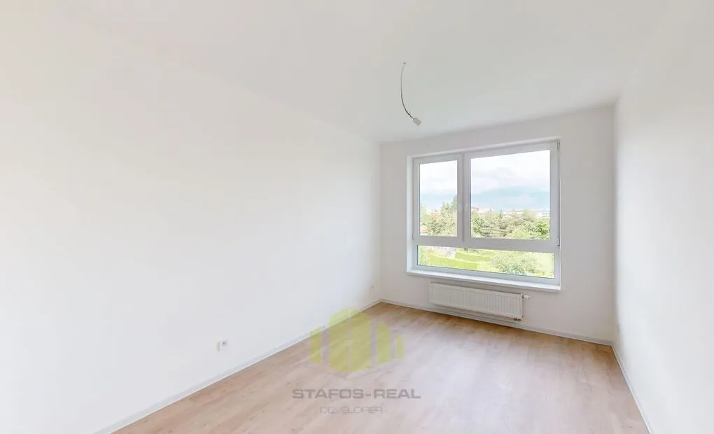 Pronájem nového bytu 2+kk, 55,5m2 + 11,4 m2 lodžie, Topolová, Olomouc - Slavonín