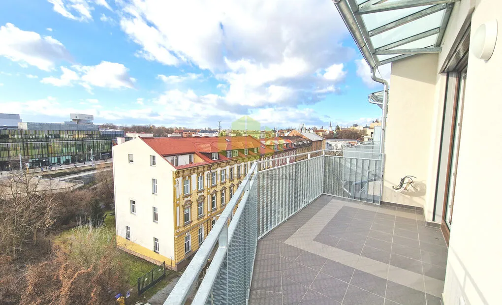 Pronájem luxusní novostavby bytu 3+kk 86m2 + balkon 9m2 v novostavbě, Šantova, Olomouc