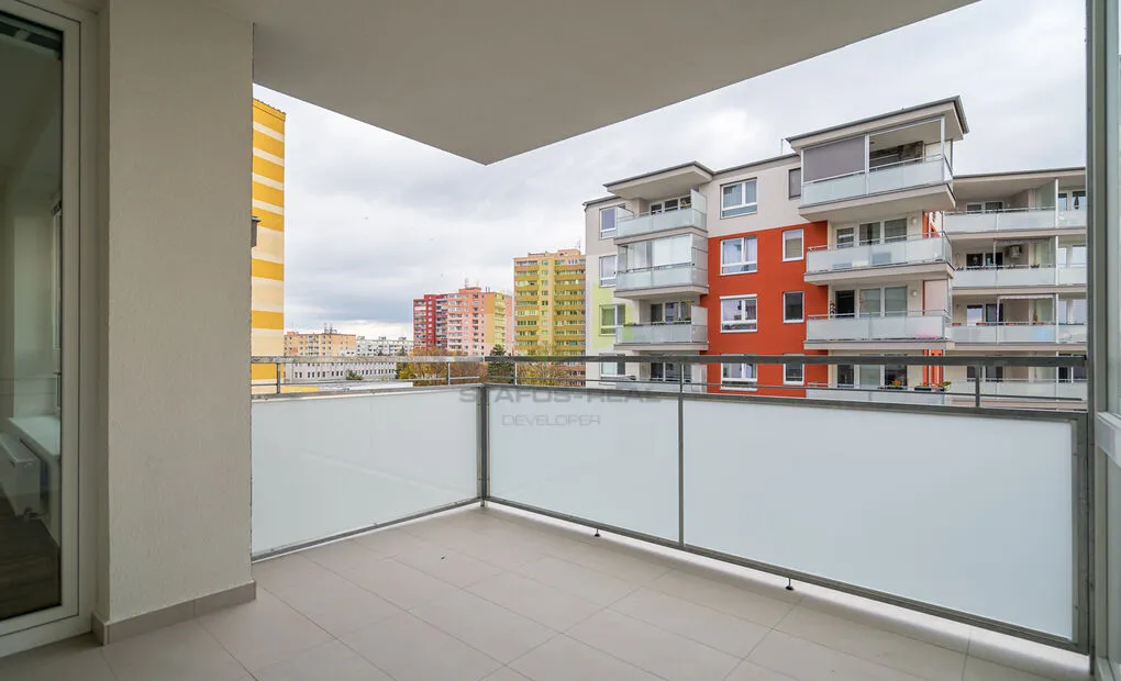Pronájem novostavby bytu 2+kk 58,71 m2 + 9,48 m2 lodžie, Janského, Olomouc - Povel