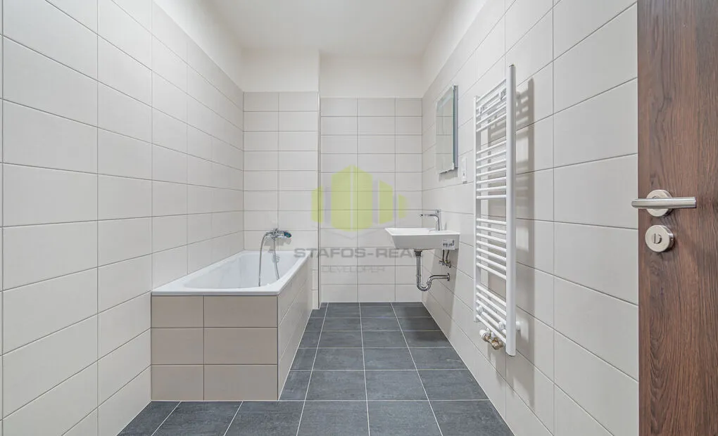 Pronájem novostavby bytu 2+kk 58,71 m2 + 9,48 m2 lodžie, Janského, Olomouc - Povel