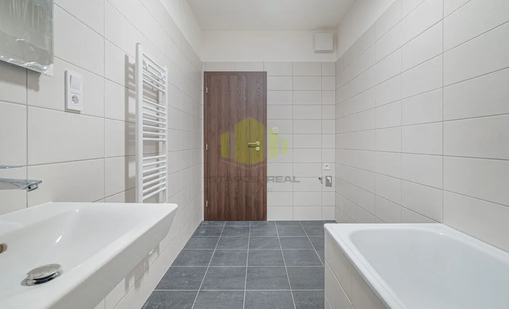 Pronájem novostavby bytu 2+kk 58,71 m2 + 9,48 m2 lodžie, Janského, Olomouc - Povel