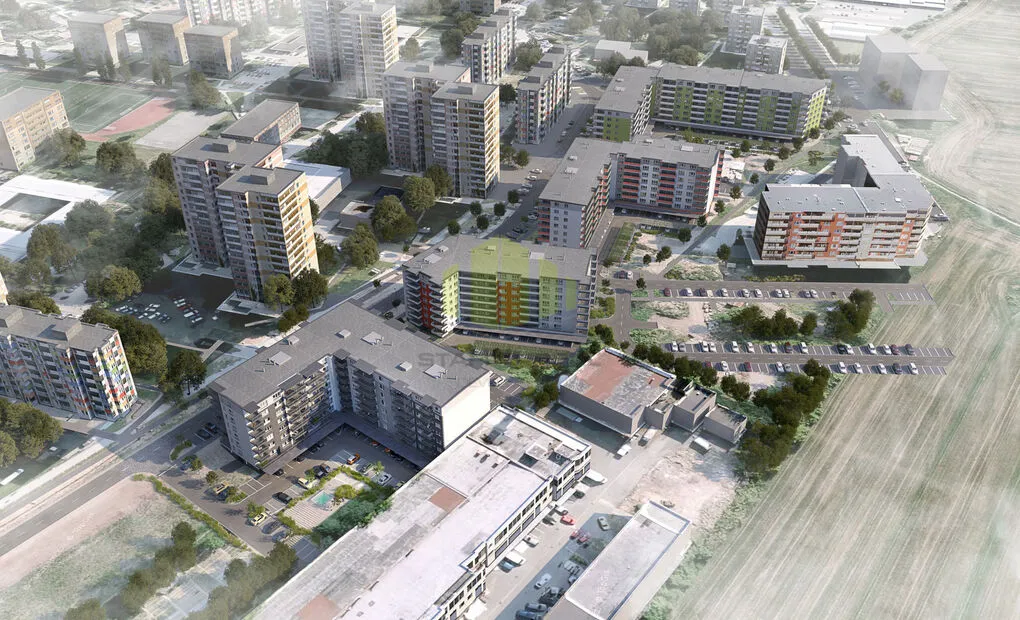 Pronájem novostavby bytu 2+kk 50,5 m2 + 9,48 m2 lodžie, Janského, Olomouc - Povel
