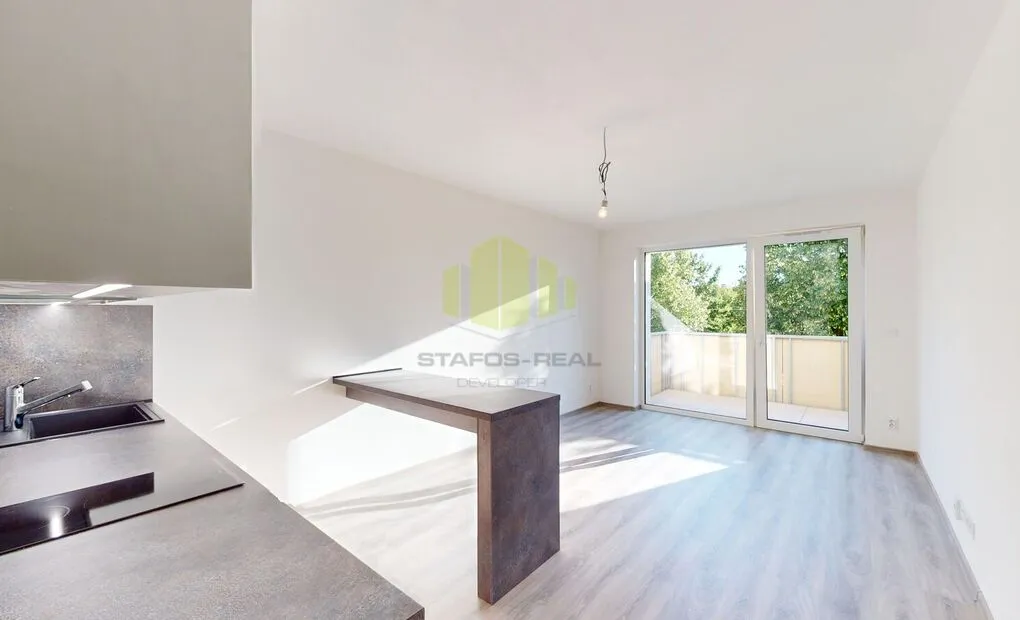 Pronájem moderního bytu 1+kk 32m2 + balkon 4,6m2 v novostavbě, Frištenského, Olomouc