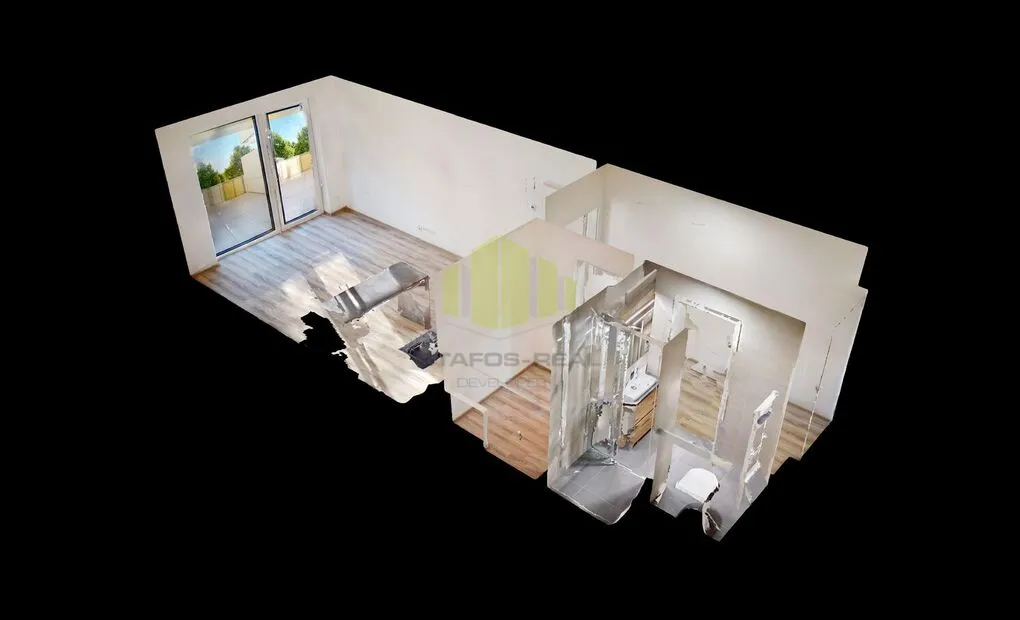 Pronájem moderního bytu 1+kk 32m2 + balkon 4,6m2 v novostavbě, Frištenského, Olomouc
