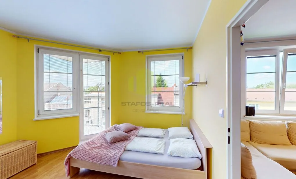 Pronájem bytu 2+kk, 57m2 + 3m2 balkon, Topolová, Olomouc - Slavonín