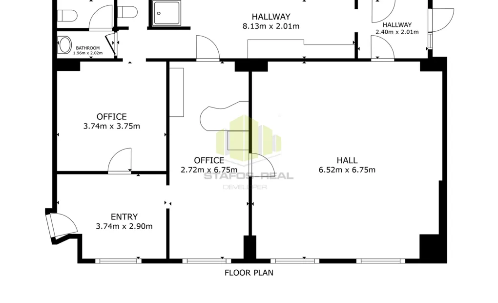 Pronájem komerčního prostoru v poliklinice, 115,2m2, Janského - Olomouc
